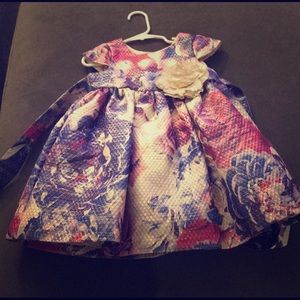 3t Purple Gold Festive Dress